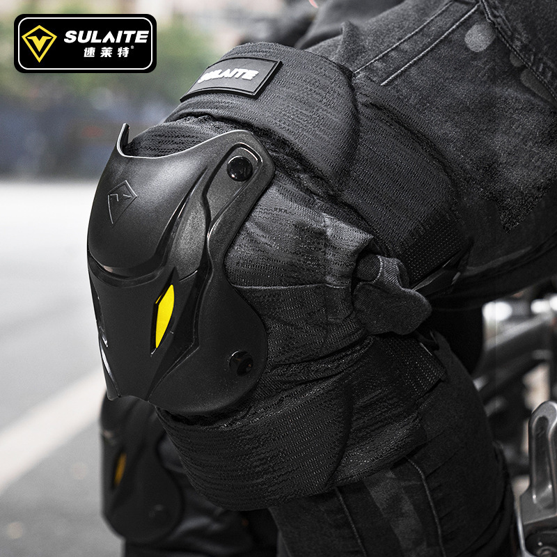 SULAITE オートバイ膝と肘ガード夏通気性耐衝撃保護具男性女性屋外乗馬ライダー