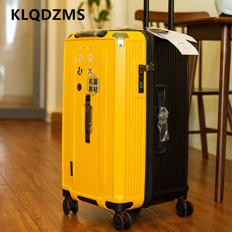 KLQDZMS 大容量スーツケース 34 インチ PC 厚みのある配送ボックス 22"26"28"30"32 メンズ トロリーケース ホイール付き ローリング荷物