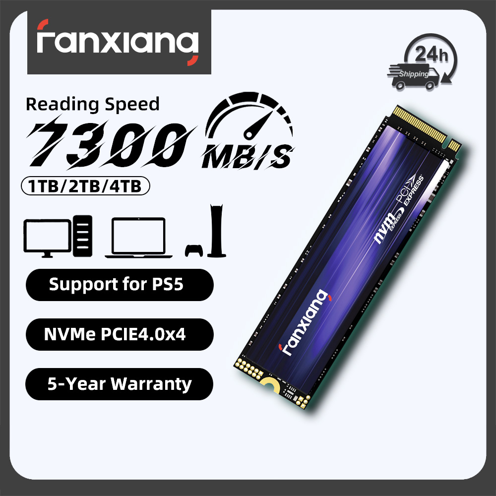 Fanxiang S880 M.2 SSD 1TB 2TB 4TB 7300MB/s PCIe4.0x4 M.2 NVMe SSD ドライブ 2280 サイズ内部ソリッドステートドライブ PS5 ラップトップ PC