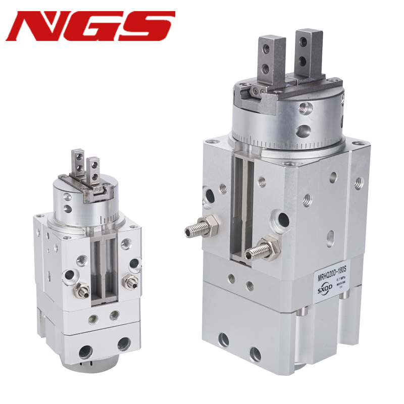 ロータリーグリッパーエアクランプ爪ヘッド MRHQ16D-180S 空気圧アクチュエーターフィンガーシリンダーオートメーション分野 10/16/20/25-90S 360