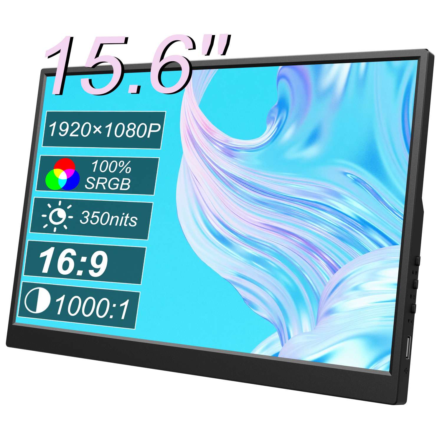 14 15.6 16 インチ FHD IPS タッチスクリーンポータブルモニター HDMI Type-C 外部セカンドディスプレイラップトップ電話 PC 用