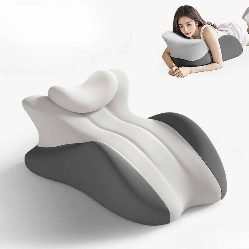 Couples Butt Cushion Adults Sitting Lying Bed Waist Cushion Memory Foam Office Chair Washable Backrest & Lumbar Support