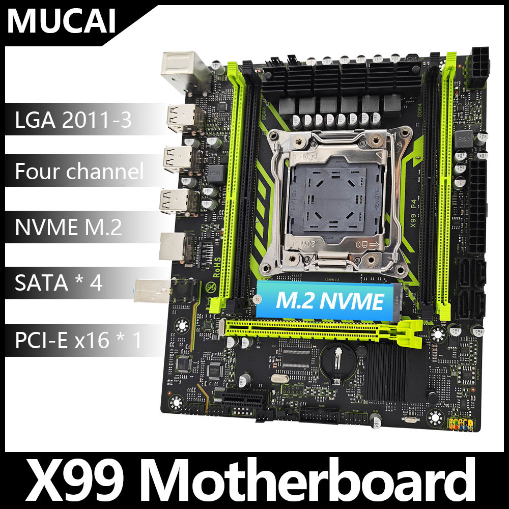 MUCAI X99 P4 マザーボード LGA 2011-3 インテル Xeon プロセッサー 4 チャンネル DDR4 RAM NVME M.2 をサポート