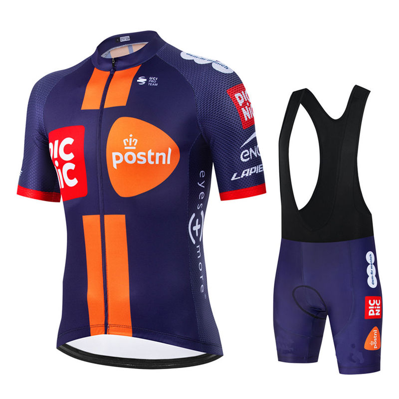 ピクニックチーム Bicicleta 半袖自転車服男性バイクビブショーツ新しいサイクリングジャージセットマイヨ Ropa Ciclismo Hombre