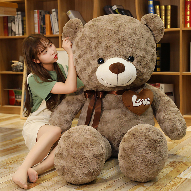 素敵な新しいホット高品質 2 色テディベア愛のぬいぐるみぬいぐるみ人形枕子供愛好家の誕生日ベビーギフト