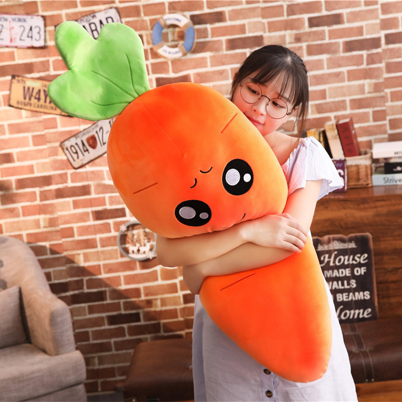 45-110 センチメートル漫画植物笑顔ニンジンぬいぐるみかわいいシミュレーション野菜ニンジン枕人形ぬいぐるみ子供のギフトのため