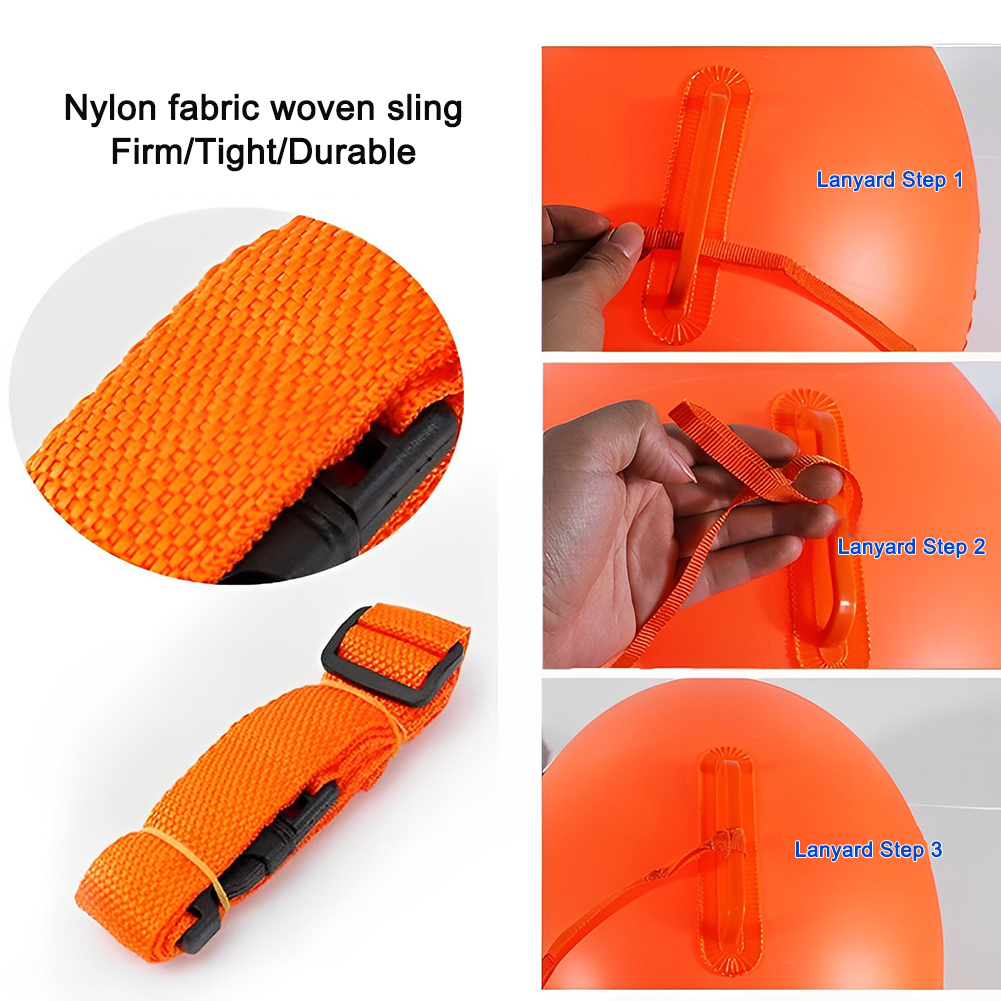 PVC 安全水泳ブイ インフレータブルてんとう虫浮力ドリフトバッグ フローティング多機能 ウエストベルト付き ウォータースポーツ用に調節可能
