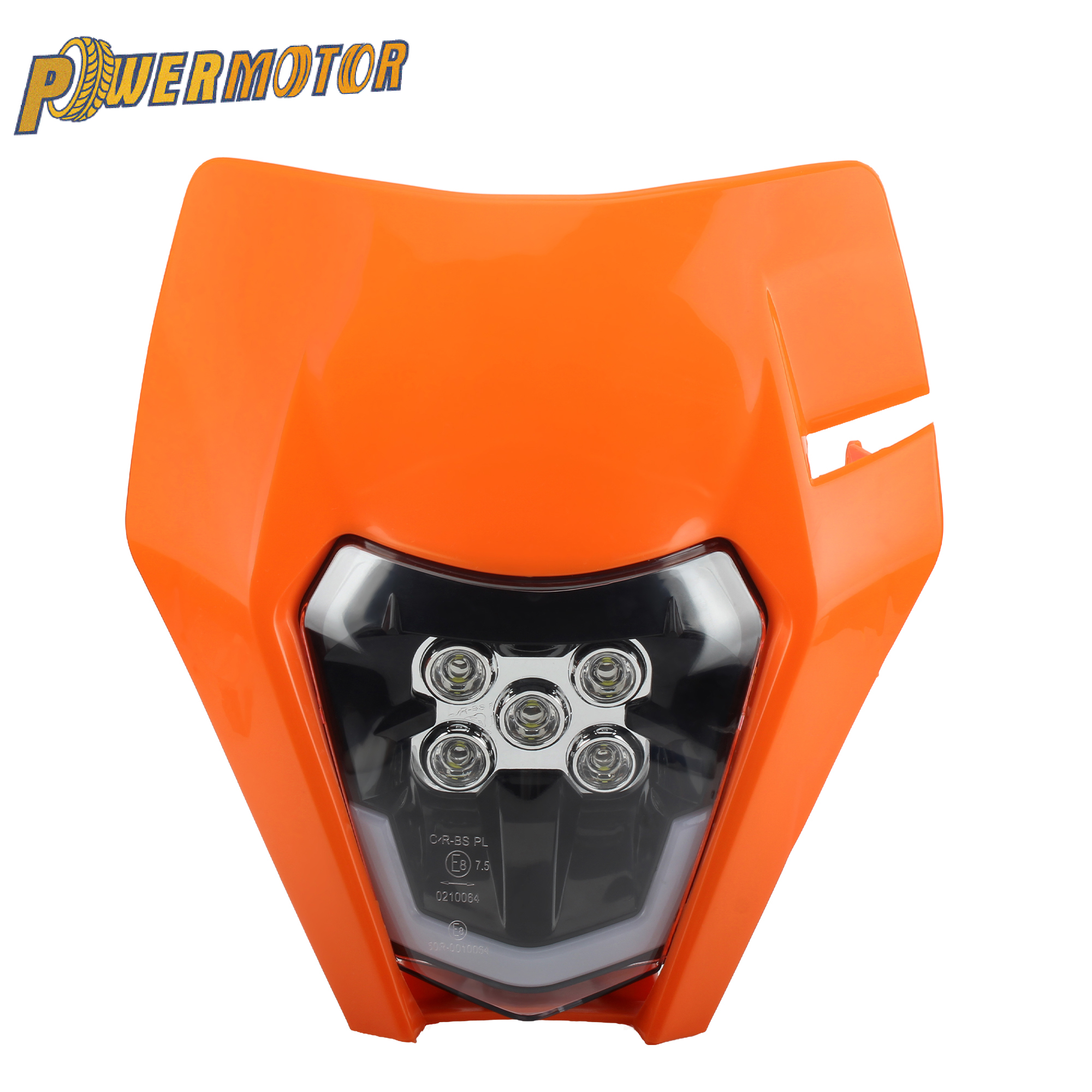 KTM EXC XC SX MX XC 125 250 300 450 スーパーモトオートバイ LED ヘッドライト高低ビームライトエンデューロモトクロスヘッドライト