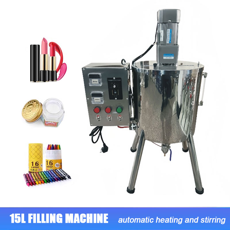 15L/30Lペースト充填機、加熱撹拌バケット、マニキュア化粧品、自動加熱および定量充填
