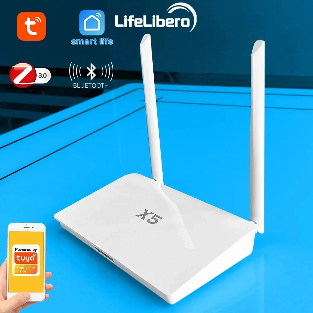 X5 プロジェクト Tuya Zigbee ゲートウェイ強化された強力な信号有線多機能 Zigbee 3.0 Bluetooth ハブヴィラスマートホーム