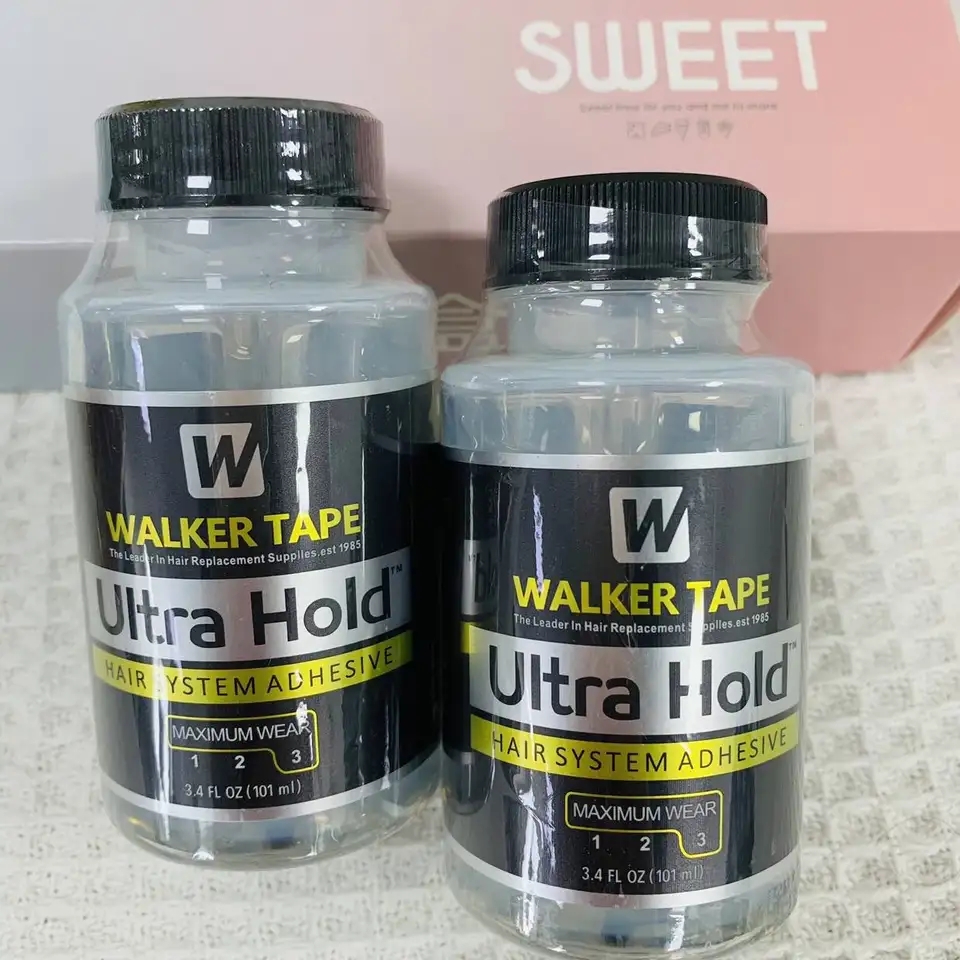 2 個ウォーカーテープウルトラホールドレース接着剤フロントレースウィッグ接着剤かつらインストールキットセット接着剤レースフロント防水接着剤かつら