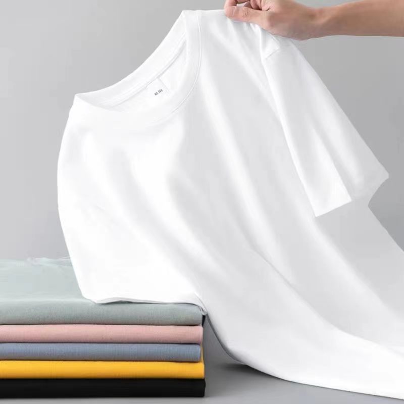 多用途な無地半袖 Tシャツ男性と女性のためのスリムフィット夏のインナーウェアファッショナブルな薄手の Tシャツ