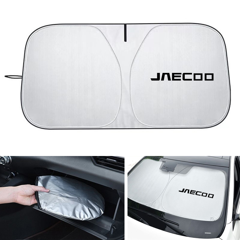 Jaecoo J7 J8 2023-2025 車のフロントガラスサンシェード折りたたみサンバイザーカバー自動フロントウィンドウサンシェードプロテクターアクセサリー