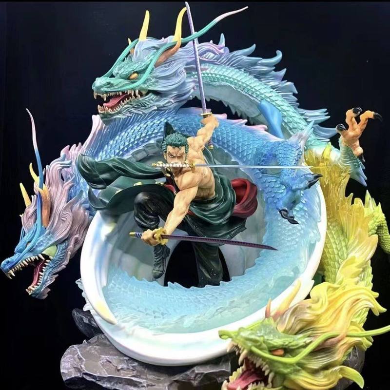 ワンピースロロノア・ゾロ Gk ザ・ブラックパールアニメフィギュア三龍竜巻像グッズデスクトップ装飾ギフトファンのおもちゃ