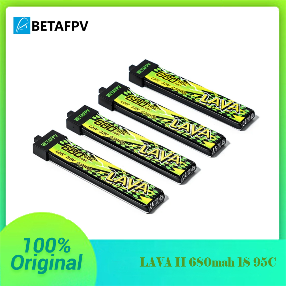 BETAFPV LAVA II 1S 680mah 95C バッテリー Air75 、 Meteor75 プロフープドローン FPV レーシングドローン飛行機用