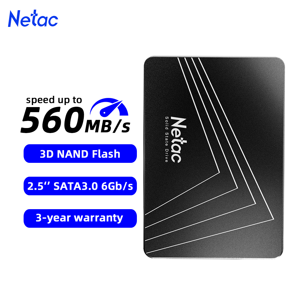 Netac SSD 1TB 240GB SSD SATA 120GB 480GB HDD SATA3 2TB 128GB 256GB 512GB 2.5 ハードディスク内部ソリッドステートドライブ、ラップトップ PC 用