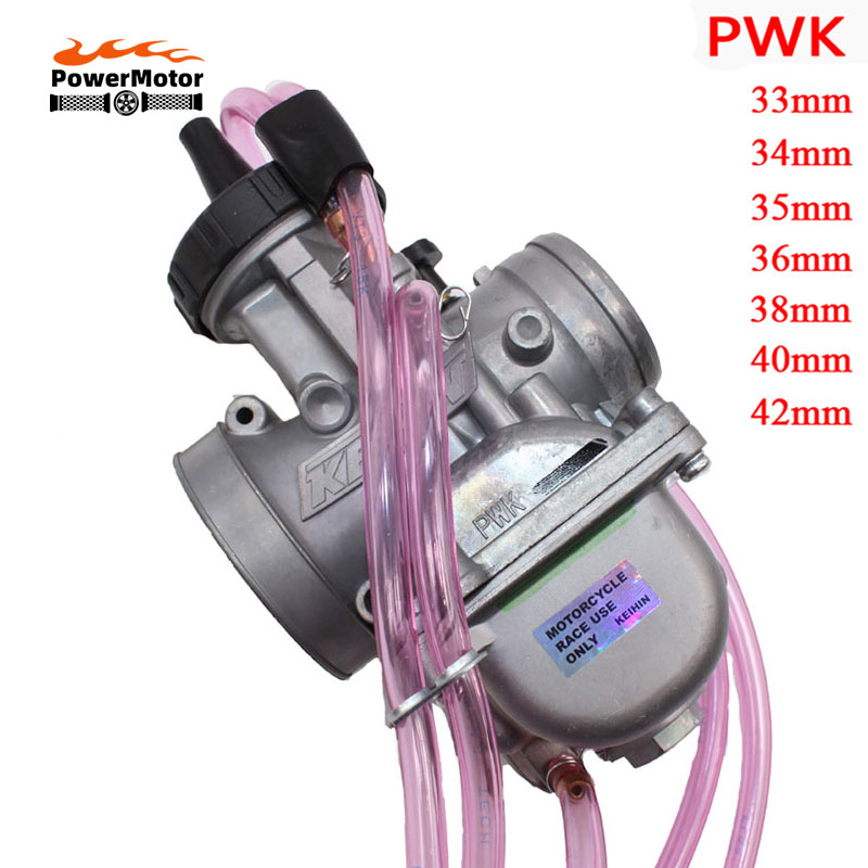 Keihin オートバイキャブレター 4 ストローク炭水化物部品 PWK 33 34 35 36 38 40 42 ミリメートルエンジンレーシングスクーターダートバイク用パワージェット