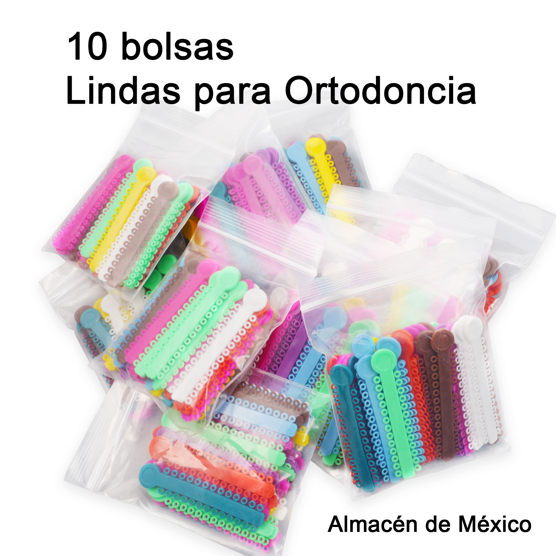 10 パック弾性 40 スティック 1040 個高品質の歯列矯正弾性タイプのゴムタイ出荷メキシコからの歯列矯正バンド