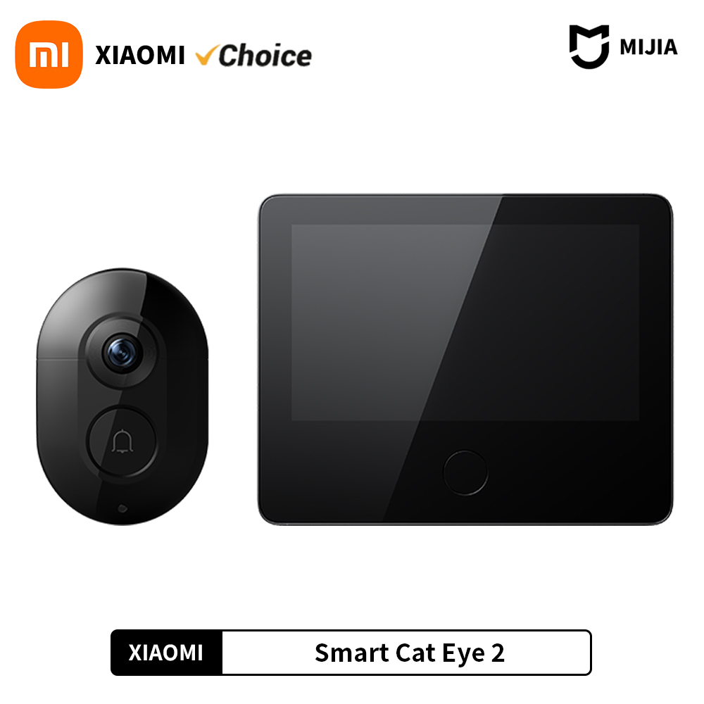 Xiaomi スマートキャットアイ 2 HDR 5 インチ 720P スクリーン 3MP HD カメラ 180° 広角レンズ 940nm 赤外線ナイトビジョンインターホンドアベル
