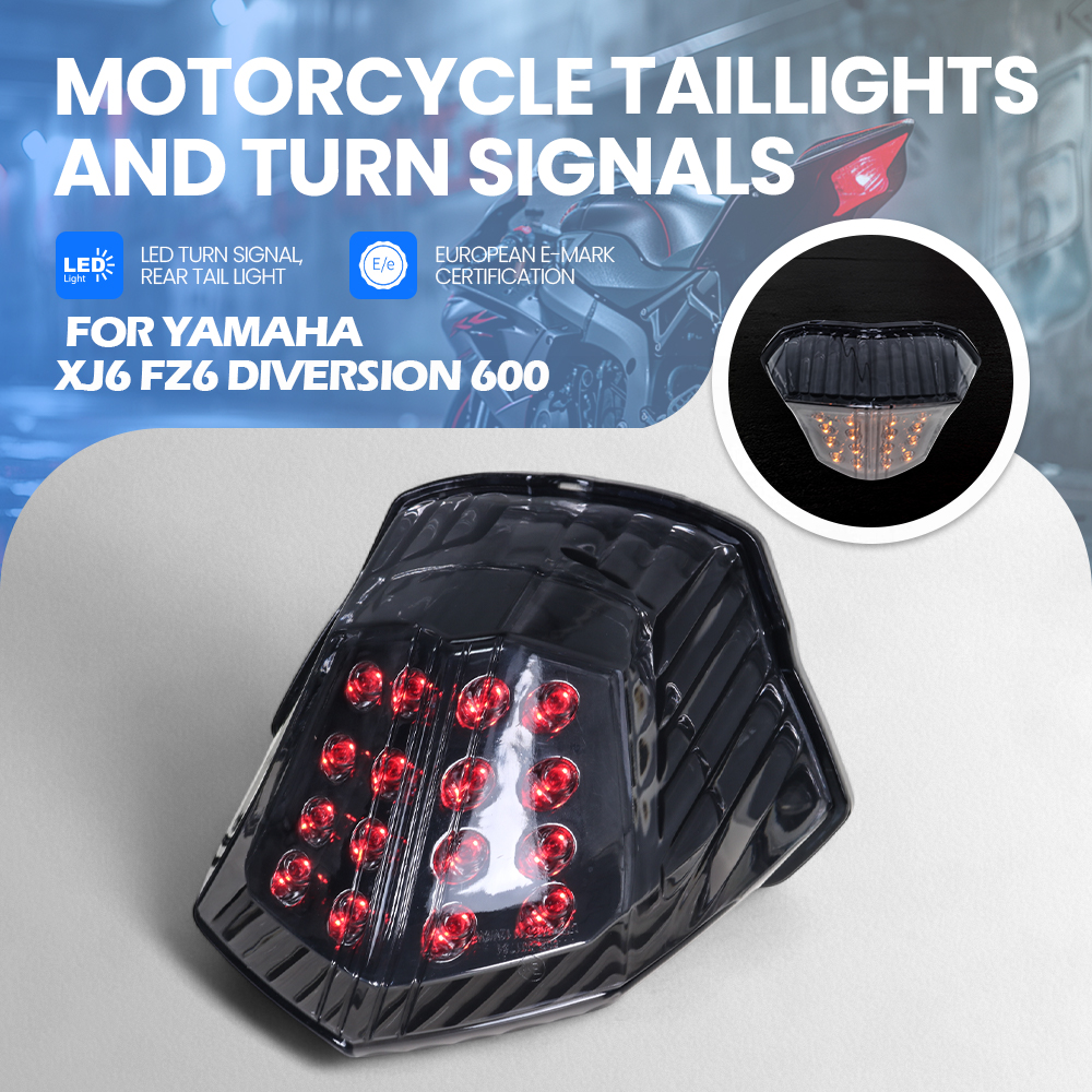 オートバイ LED ターンシグナルテールライトテールライトヤマハ XJ6 FZ6 流用 600 2009 2010 2011 2012 2013 2014