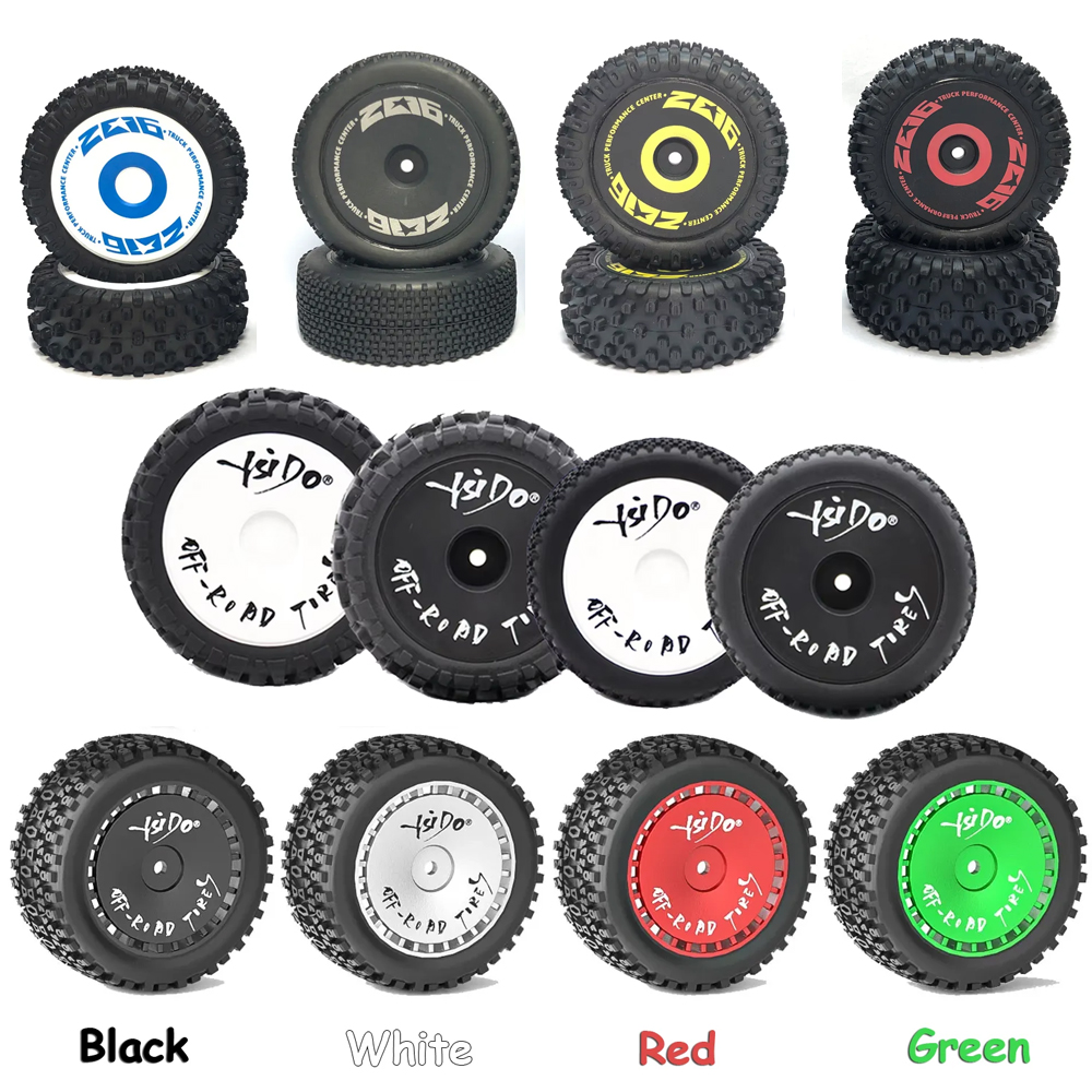 フロントリアタイヤホイールタイヤ Wltoys 144001 144010 124016 124017 124010 ZD レーシング BX12 1/12 1/14 RC オフロードカーアップグレードパーツ