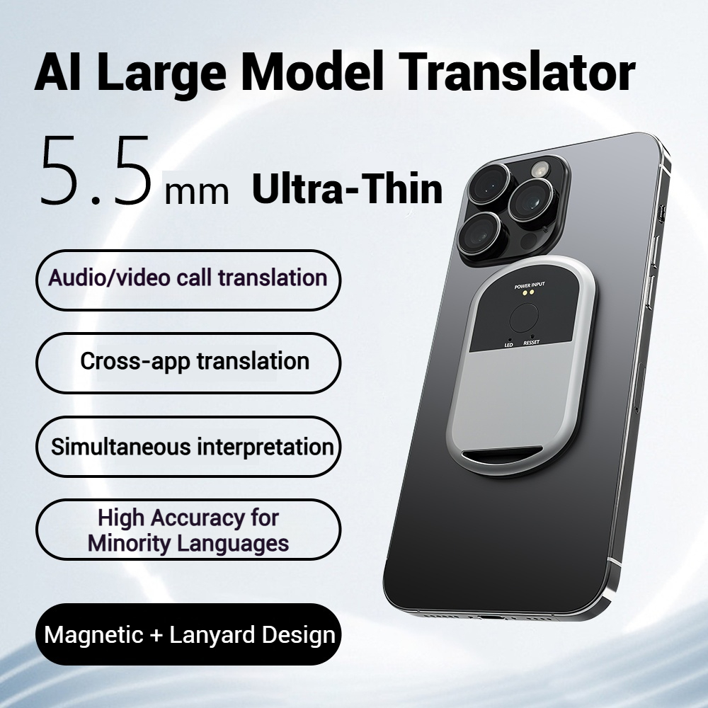 MOGCO T5 AI 翻訳者: 144 言語、0.5 秒の速度、98% 精度、16 オフライン、写真/ビデオ翻訳、60 日間バッテリー、無料