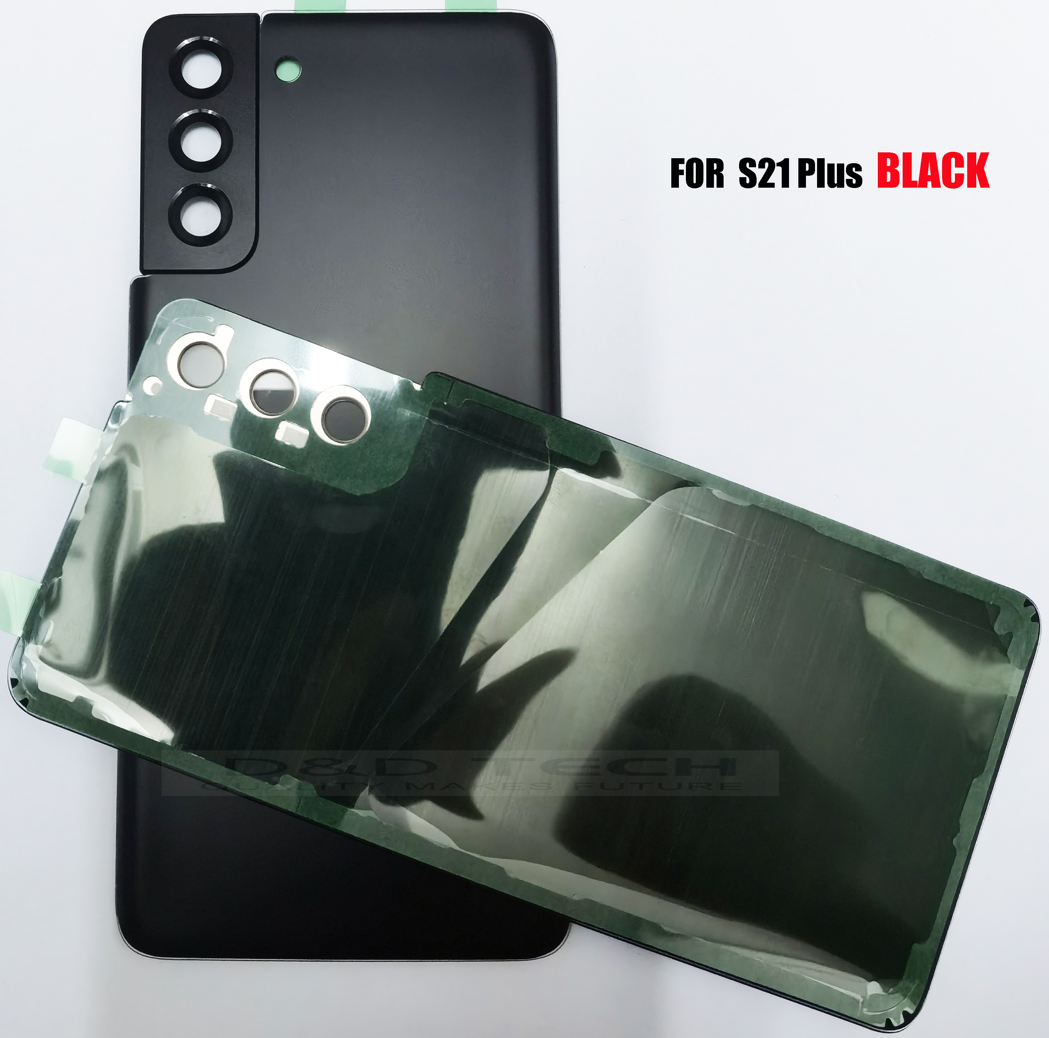 O-E-M ガラス材料バックバッテリーカバーケース SM-S21 プラス S21Plus S21P S21 リアドアハウジングガラスパネルマイク部品