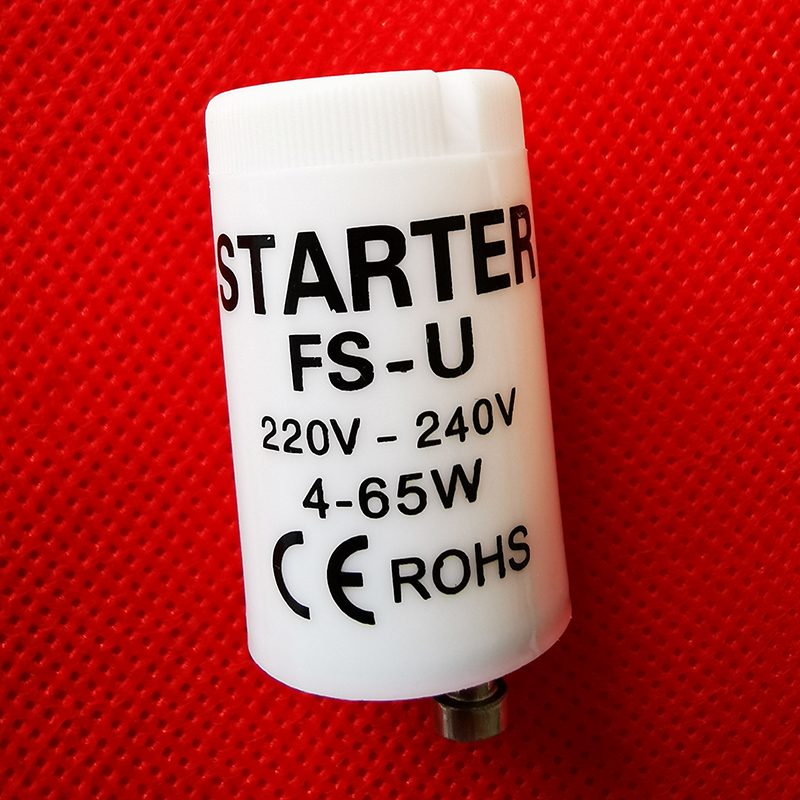 10pcs/lot Fluorescent Starters 4-65W 220V-240V Fluorescent Tube Fuse Starter CE ROHS Fuse Starters