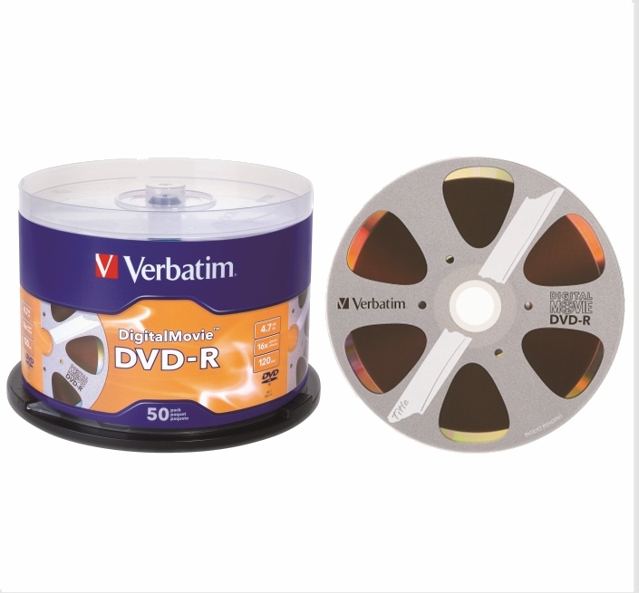 Verbatim DigitalMovie DVD-R ディスク 4.7GB DATA-120MIN 16 倍速 ブランク ディスク DVD-R 50 パック