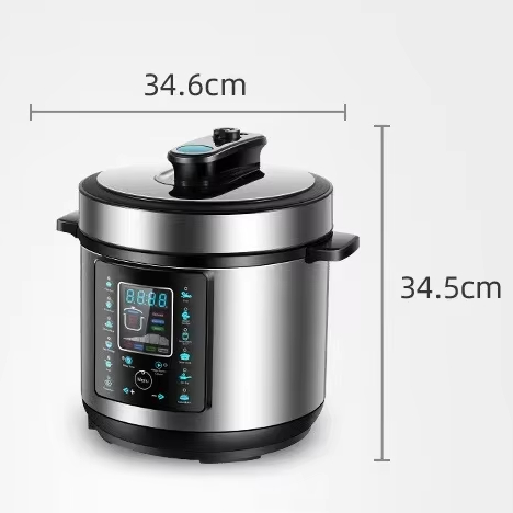 5L 電気圧力鍋インテリジェント炊飯器鍋自動煮込みスープポットフライヤースマートクッカー 3-5 人用