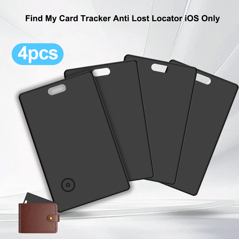 アンチロストトラッカー 4 個超薄型カードトラッカー Find My Locator iOS のみ財布バッグパスポートバックパックスーツケースラップトップ
