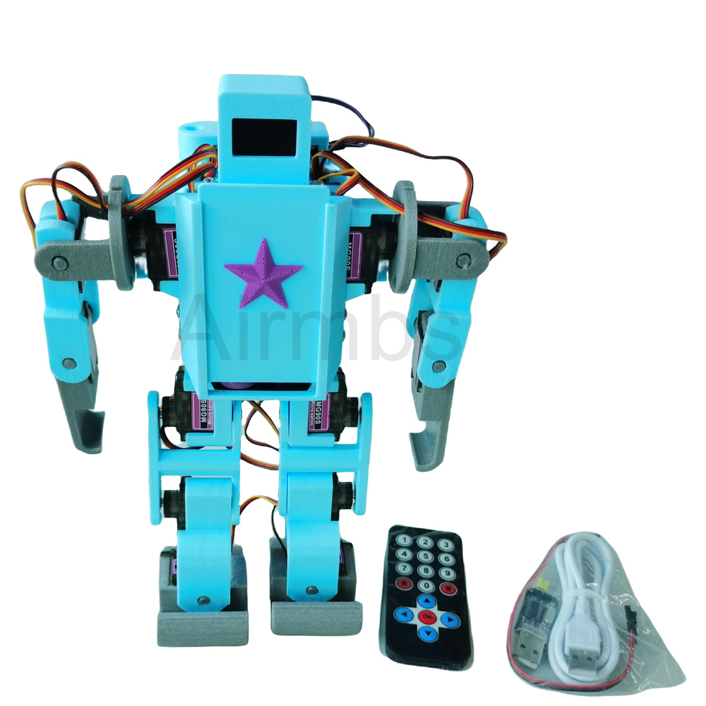 AIビッグモデル音声認識二足歩行ヒューマノイドロボットビデオ伝送Arduino Pythonプログラム