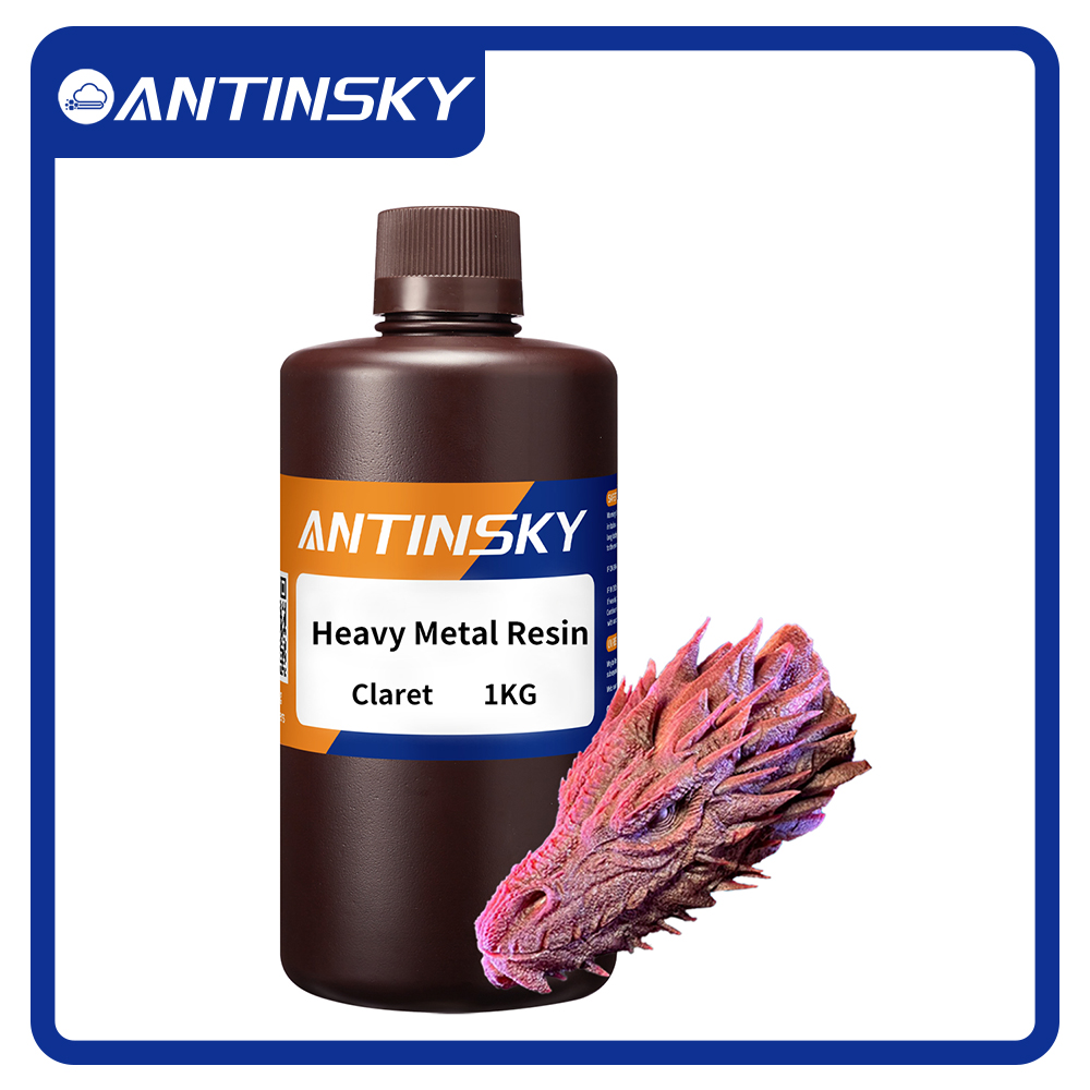 Antinsky 重金属樹脂メタリックカラー DLP 液晶樹脂 3d プリンタ 405nm 1 キロ 3d プリント材料液体 3d 樹脂