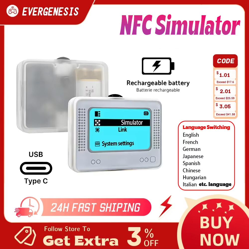 充電式インテリジェント NFC シミュレーター エミュレーター ユニバーサル ライター Switch/SWITCH2 Wiiu 3ds キングダム ティアーズ ブレス ワイルド用