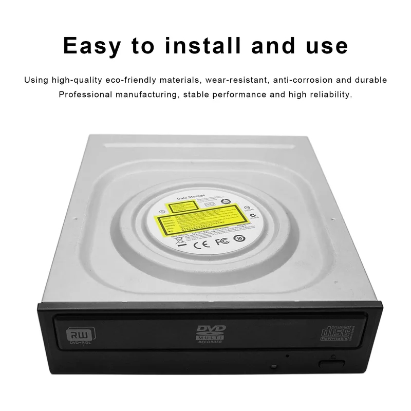 LG GH24NSD5 24X SATA 内蔵 DVD RW ドライブ、デスクトップ PC 内蔵シリアルポート CD DVD バーナーライター光学ディスクドライブ