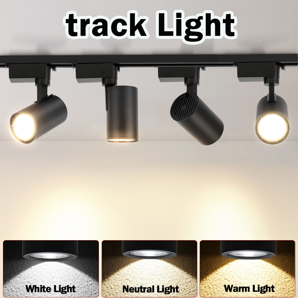 LED トラックライト 220V スポットライトレール 12 ワット 20 ワット 30 ワット 40 ワット COB 天井ランプセットキッチンショップ店舗ホーム