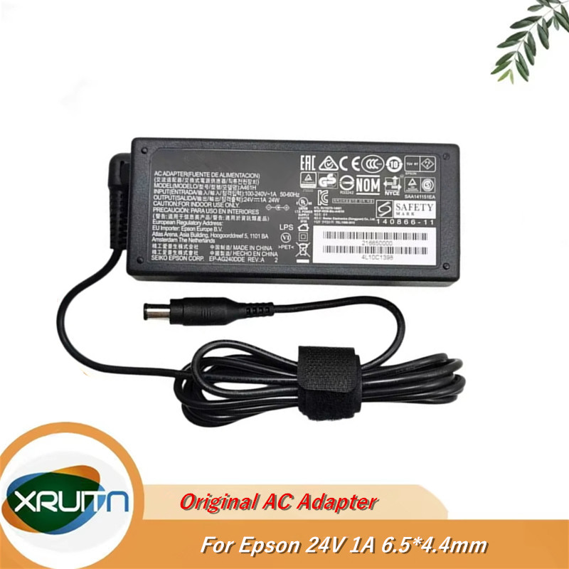 純正 AC アダプタ WF-100 B581A WF-110 A462E A461H 24 V 1A 24 ワット充電器 Epson WorkForce DS-560 スキャナ電源用