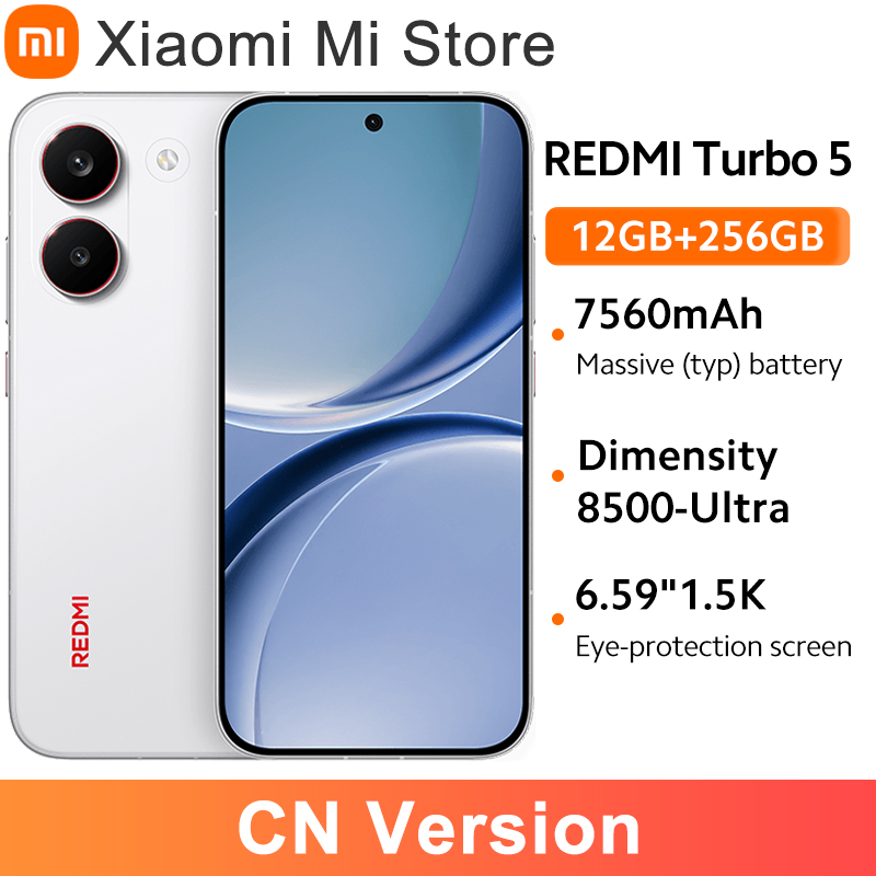 Redmi Turbo 5 中国語バージョン 6.59 インチ 寸法 8500-Ultra 50MP Sony カメラ 5600mAh 100W 充電 IP69K 携帯電話