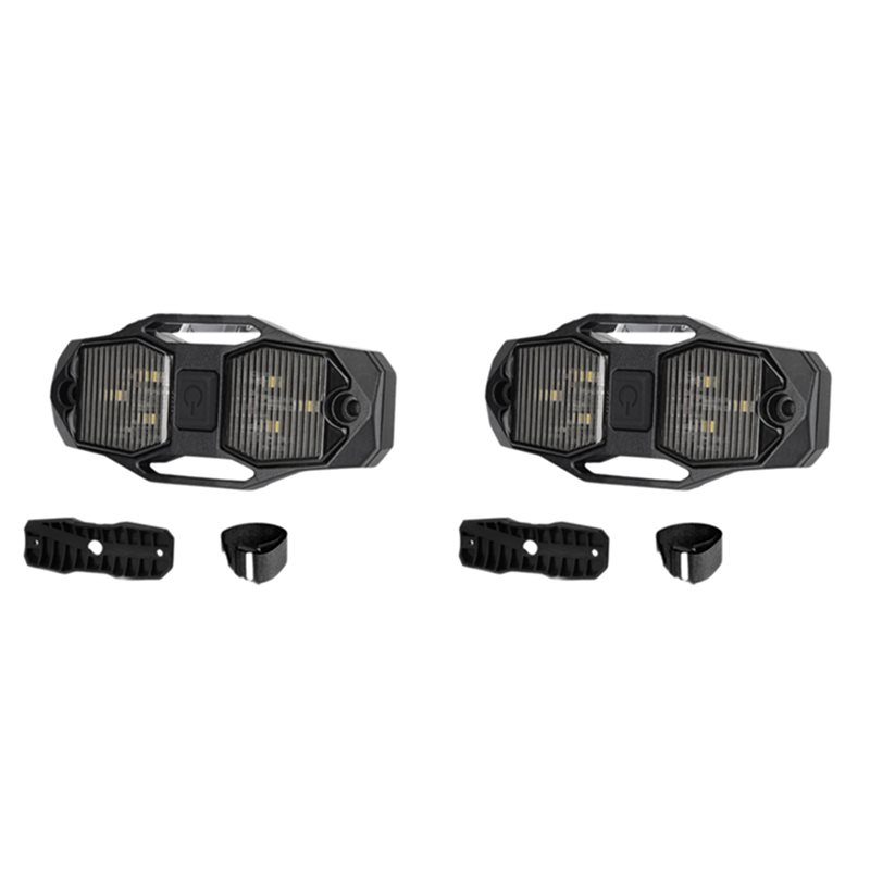 2X 赤白デュアルカラー UTV ドームライト LED ロールケージユーティリティライトスイッチ付きポラリス RZR UTV 4WD