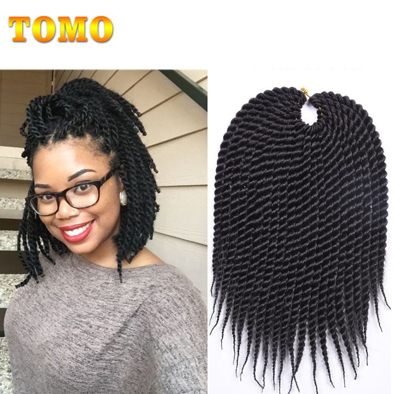 TOMO 14 "18" 22" 22 ルート合成セネガルツイストヘアかぎ針編み三つ編みかぎ針編みヘアエクステンションオンブルレッド編組