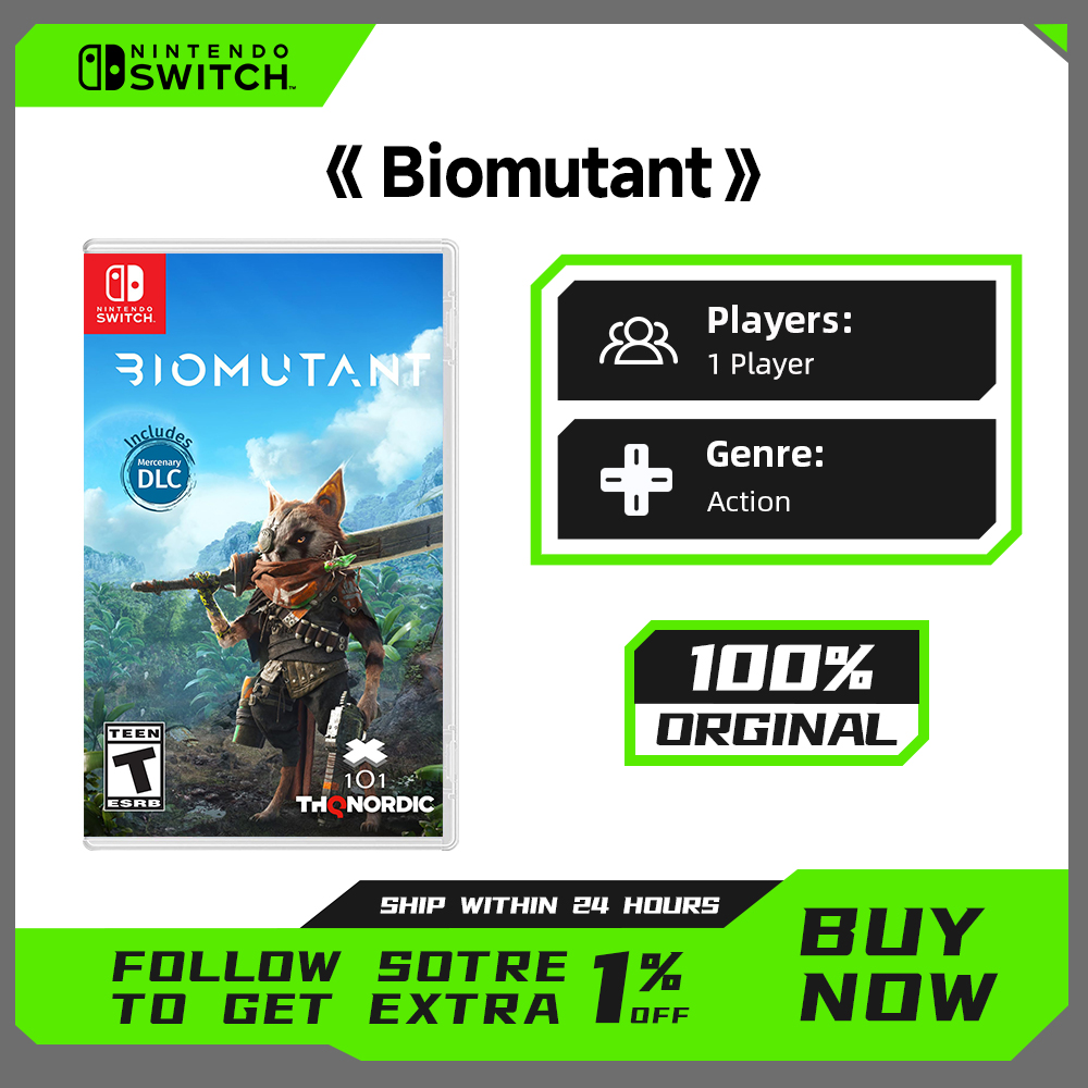 Nintendo Switch ゲームカード - Biomutant - 100% オリジナル公式物理ゲームカード Switch OLED 用