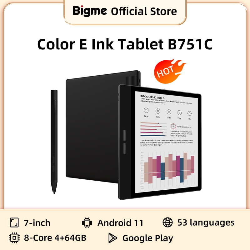Bigme B751C 7 インチカラー E インクスクリーン電子ブックリーダー電子紙書籍読書 E インク電子ブック電子リーダータブレット
