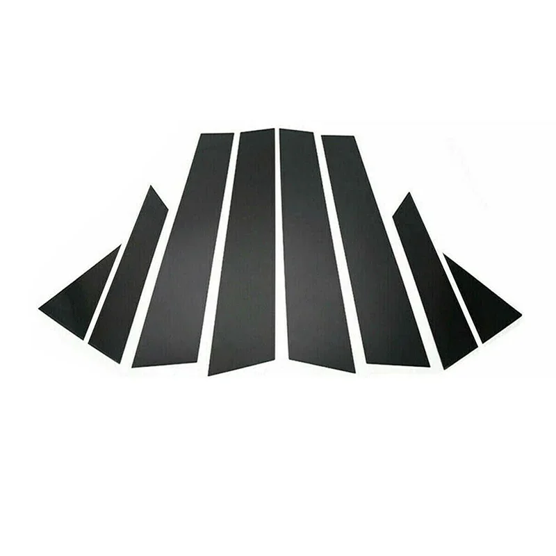 日産エクストレイルローグ T32 2014-2020 8 個光沢のある黒 B C ピラーステッカー窓ドア列トリムカバー装飾スタイリング