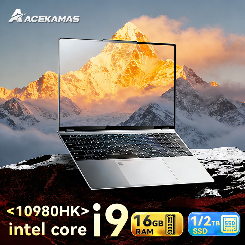 ACEKAMAS 15.6インチ ゲーミングノートパソコン Intel Core i9 10980HK Windows 11 プロゲーマー PC 16GB DDR4 1TB SSD IPS ノートブックコンピュータ ラップトップ PC