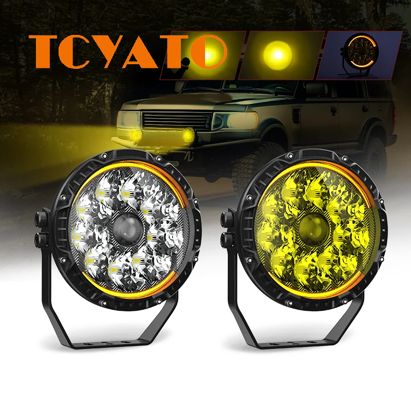 TCYATO 5 インチ超高輝度レーザー LED スポットライト、オフロード車両改造用、ユニバーサル高出力スポットライト