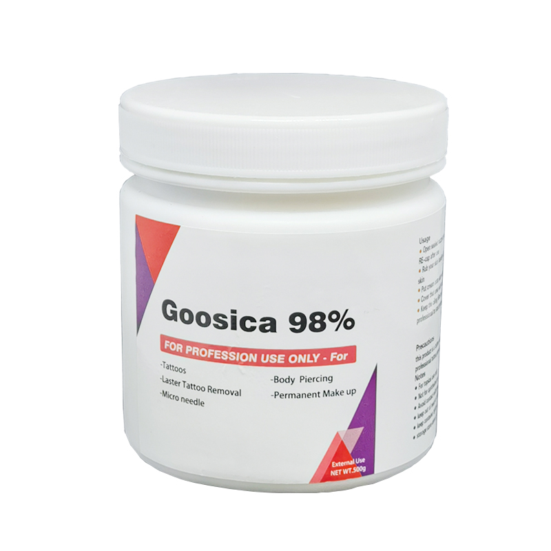 新しい 98% Goosica タトゥークリームアートメイクボディフェイス美容 Microblading ピアス補助クリーム 500 グラム