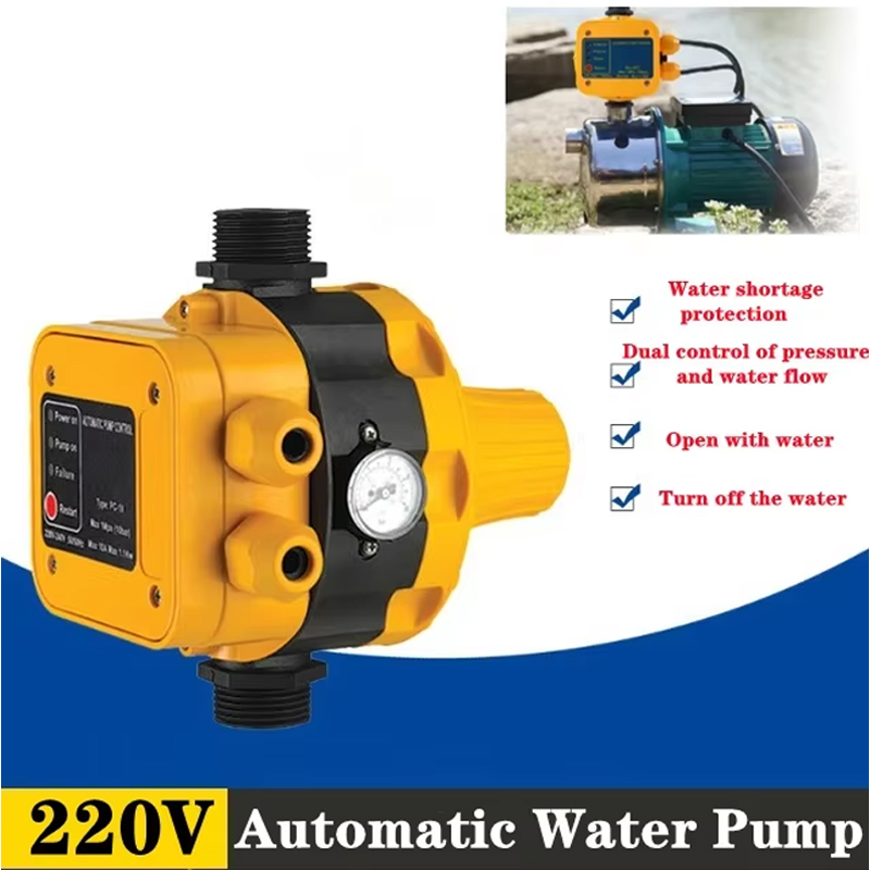 220V インテリジェント調整可能な圧力ウォーターポンプ圧力コントローラウォーターポンプ圧力スイッチ自動ウォーターポンプ