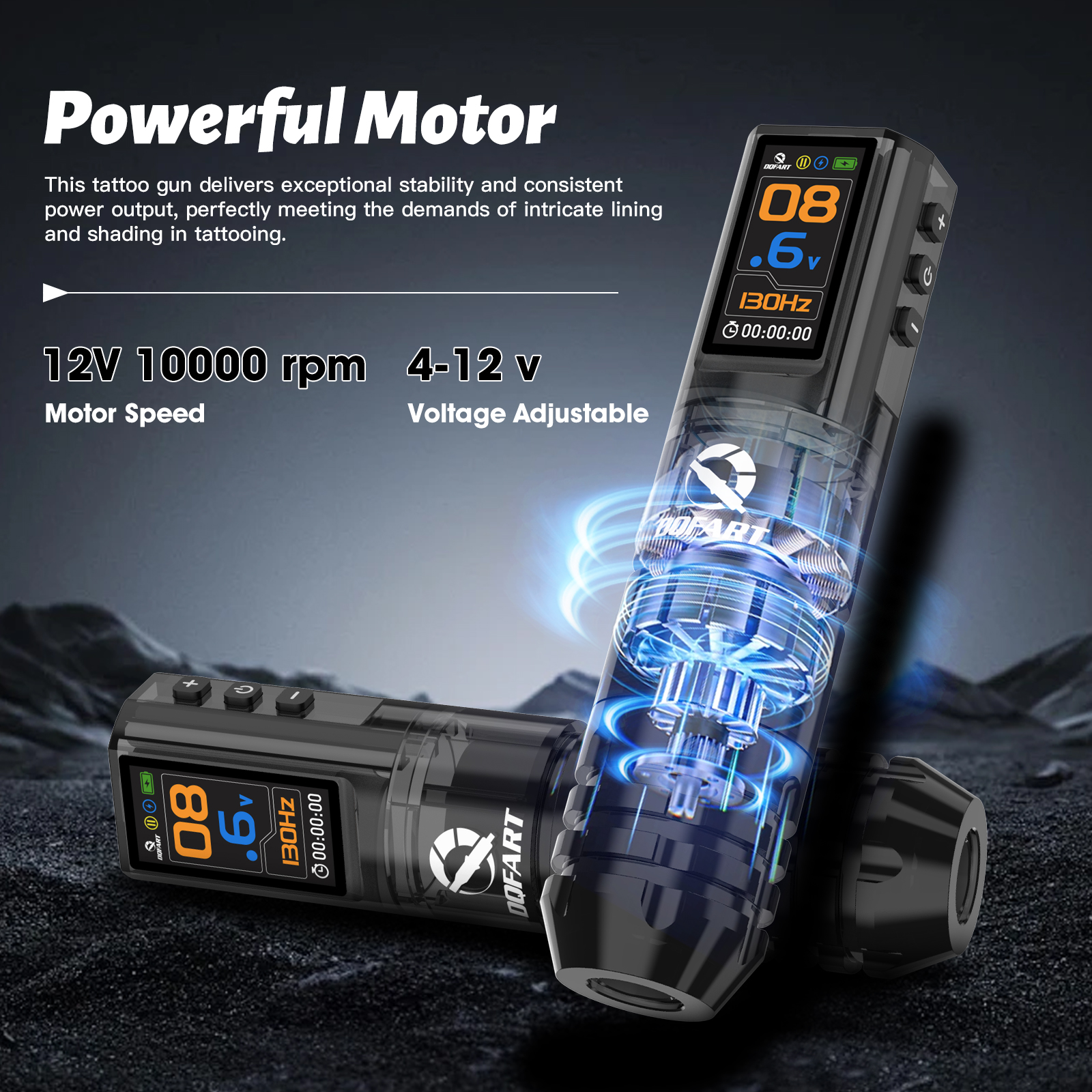 タトゥーキットフルキットタトゥーマシンアートメイク用タトゥーペンキットワイヤレス電源タトゥー用品accessiores