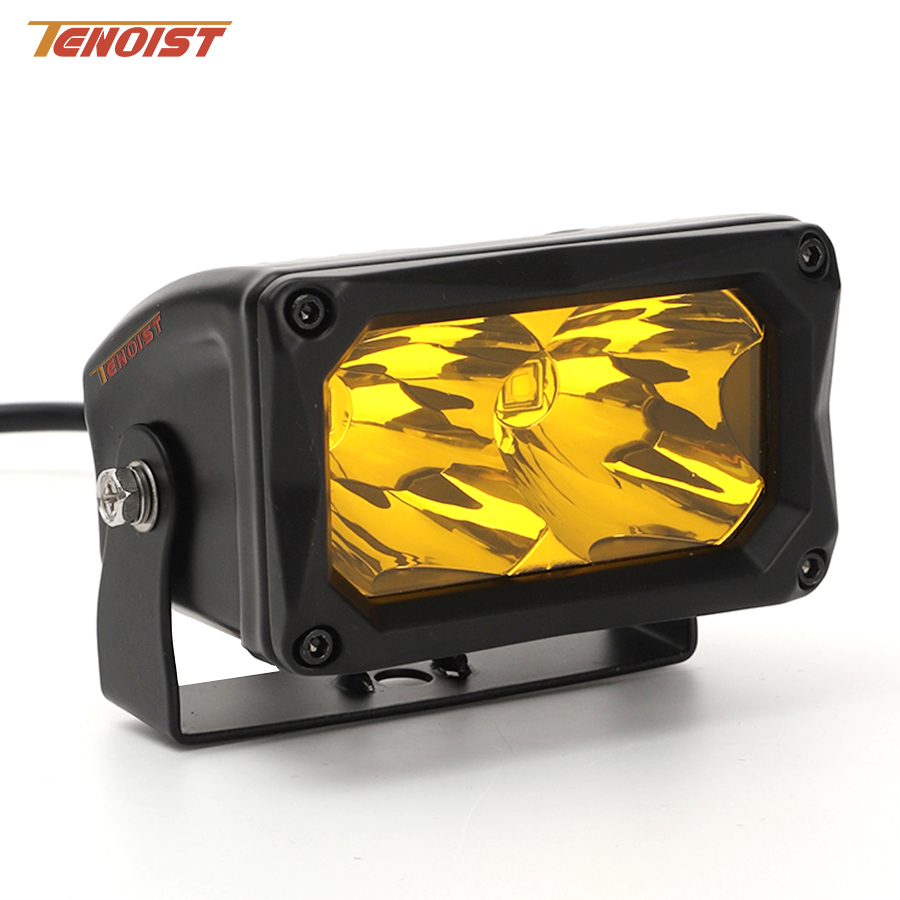 3.5 インチ白黄色スポットフラッド LED ワークヘッドフォグドライビングライト車 SUV オフロードトラック ATV UTV オートバイ 10-80V