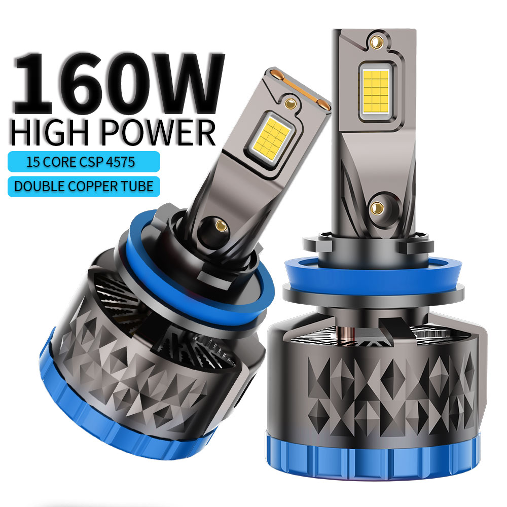Infitary 160 ワット H7 H4 LED 車のヘッドライトハイパワー CANBUS 電球 H8 H9 H11 HB3 9005 HB4 9006 ランプダブル銅管ライト自動車用